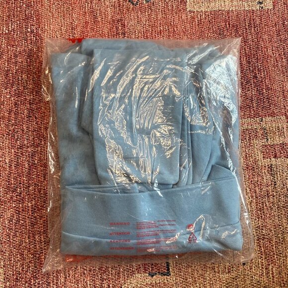 Kappa Authentic Ambatoboeny Cropped Light Blue Hoodie NWT - Picture 7 of 7